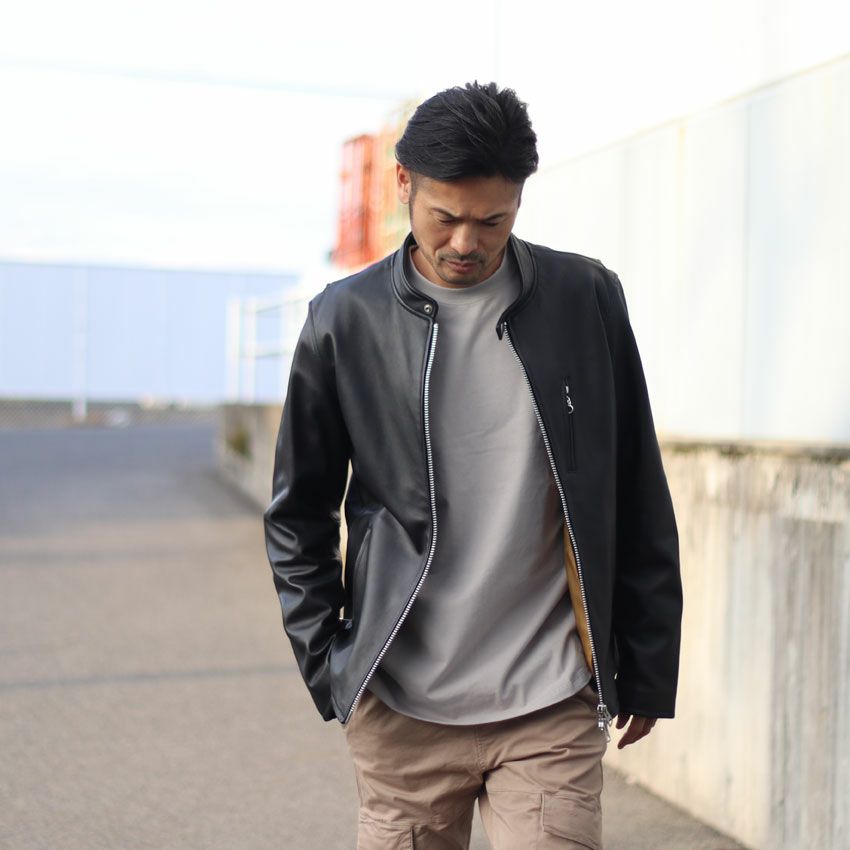 Retro Grade/レトログレード シープレザーシングルライダース 793