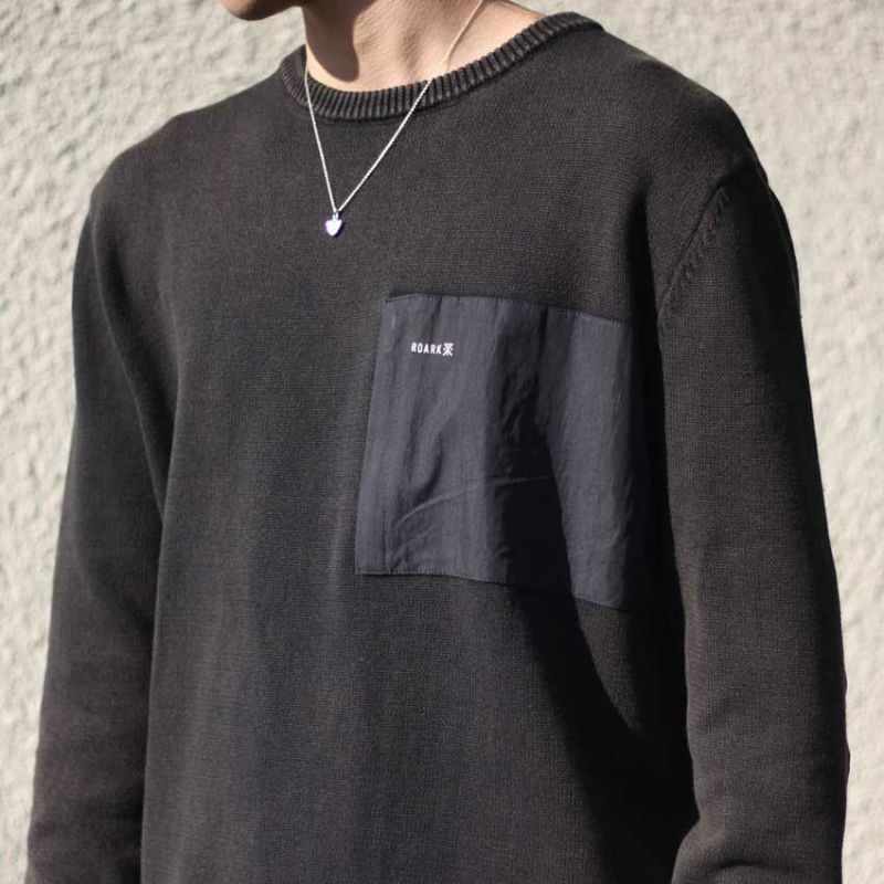 ROARK REVIVAL/ロアークリバイバル　SCOUT SWEATER　RKJ950　窪塚洋介　著名人　有名人　芸能人　ロアークリバイバル 　 かっこいい　かわいい　お洒落　綿１００％ 　ニット　セーター