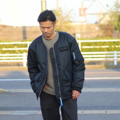 Liberaiders/リベレイダース　COLLARLESS FLIGHT JACKET　750052303　窪塚洋介　芸能人愛用　MA-1　ブルゾン　 フライトジャケット　ノーカラージャケット　上着　アウター