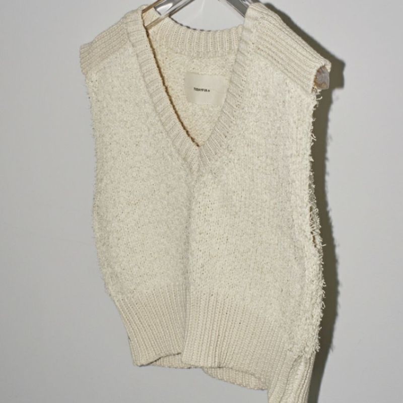 TODAYFUL /トゥデイフル Mixyarn Compact Knitvest　12410505　ニットベスト　ベスト　ノースリーブニット