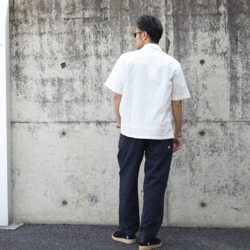 『Wax London』 ニュートン シャツ SS24-SSS-NEW-BEG wax london/ワックスロンドン ニュートンシャツ PINTUCK SS24