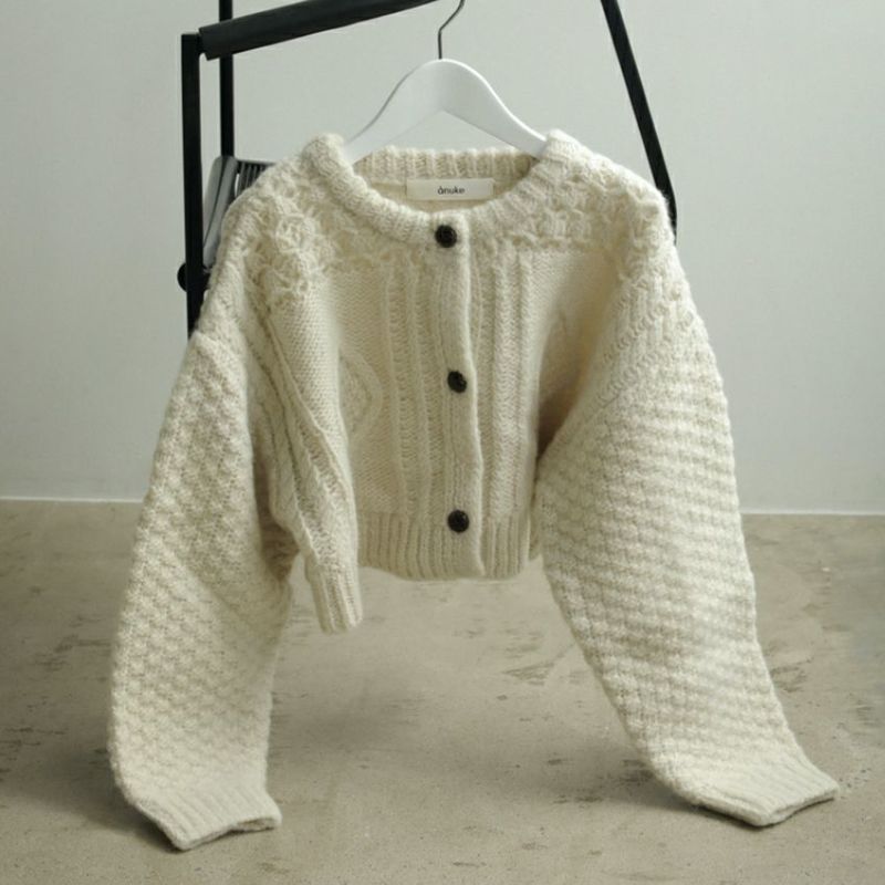 即日発送】anuke アンヌーク Cable Knit Cardigan 62420508 即日発送】anuke アンヌーク Cable Knit Cardigan 62420508