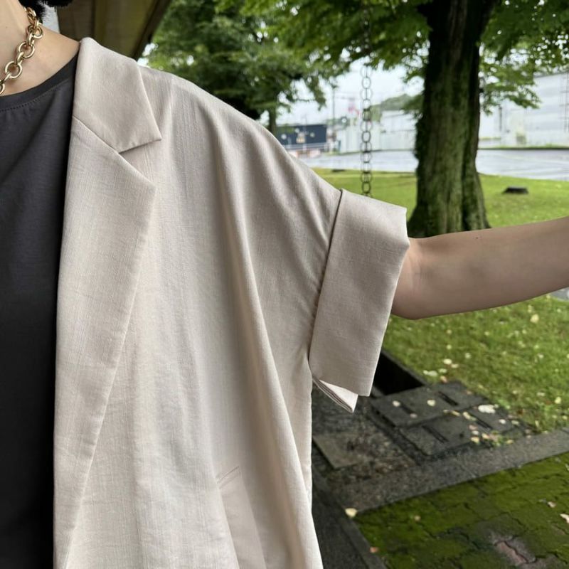 Dignite Collier/デニテコリエ ビッグスリーブレスジャケット TK