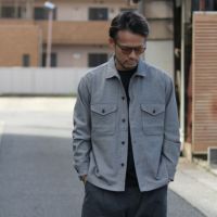 のぶ / johnbull ⿻ コットン デニム ジャケット ビッグカラー ビッグカラーコットンデニムジャケット | レディース
