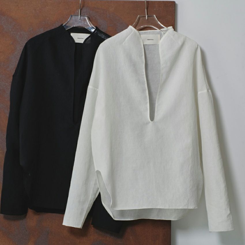 TODAYFUL /トゥデイフル Slub Slit Shirts 12510411 シアートップス V 