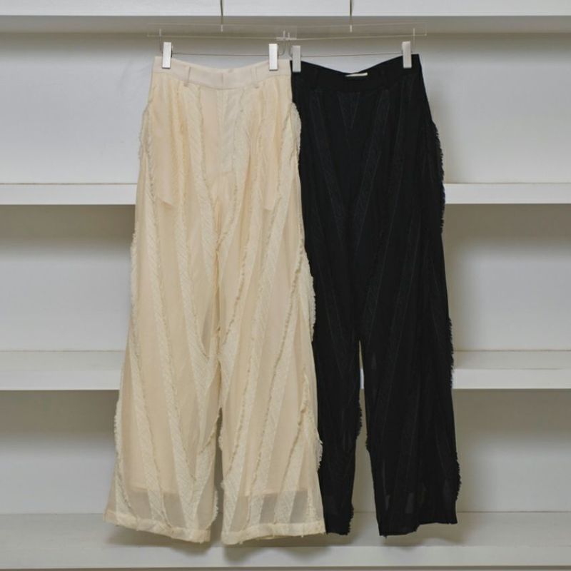 TODAYFUL /トゥデイフル Sheer Jacquard Trousers 12510705
