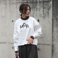 マリードールトレーナー マリードール MARIED'OR プルオーバー スウェット 芝生刺繍 裏