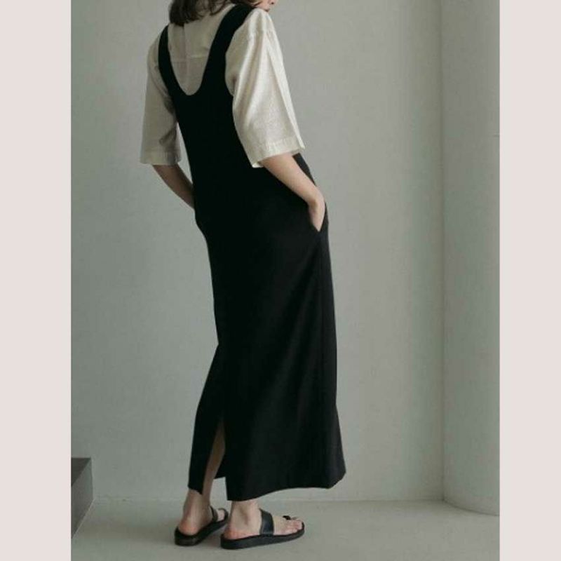 ànuke online store（アンヌーク） / Twill Uneck OnepieceTwill