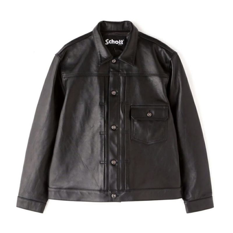 Schott ショット シープレザー 1st トラッカージャケット 782