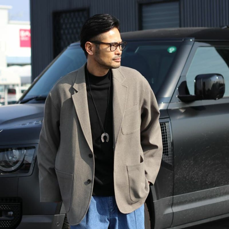JOHNBULL コンフォートジャケット ブラック JL244S04]JOHNBULL(ジョンブル) ブラックデニムクロップドシャツ