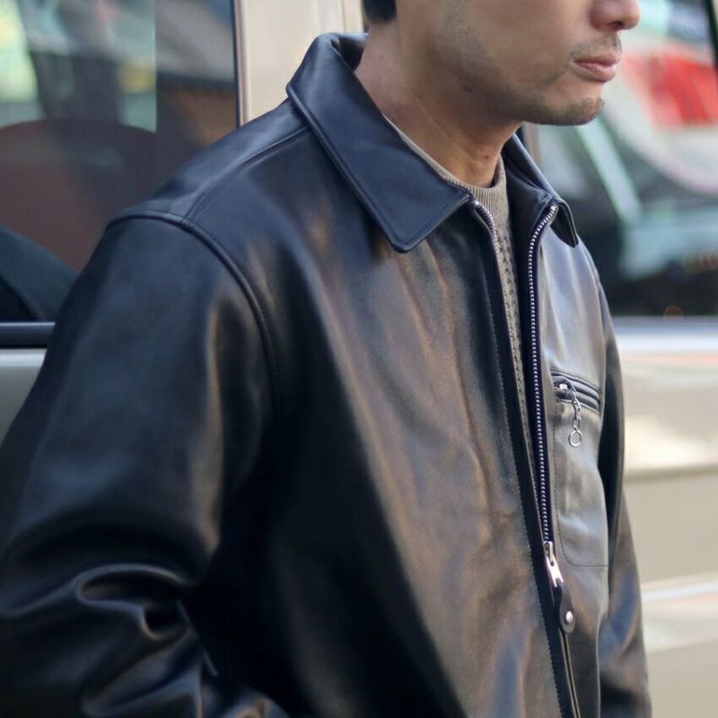 Schott/ショット レザートラッカージャケット 782-3950120 ブラック