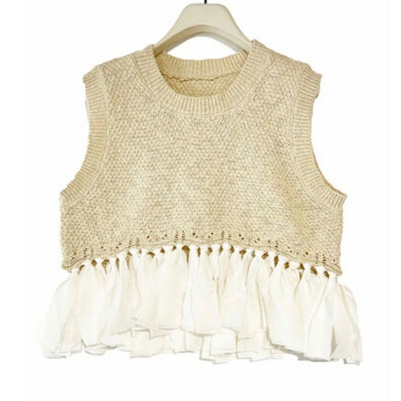 Bshop B.alance ニットベスト レディース ブラウン Bshop（ビショップ）の「B.alance | ニットベスト WOMEN（ベスト