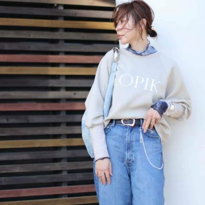 CLOCHE/クロッシェ ロゴポンチトレーナー 510-85027 ダンボール