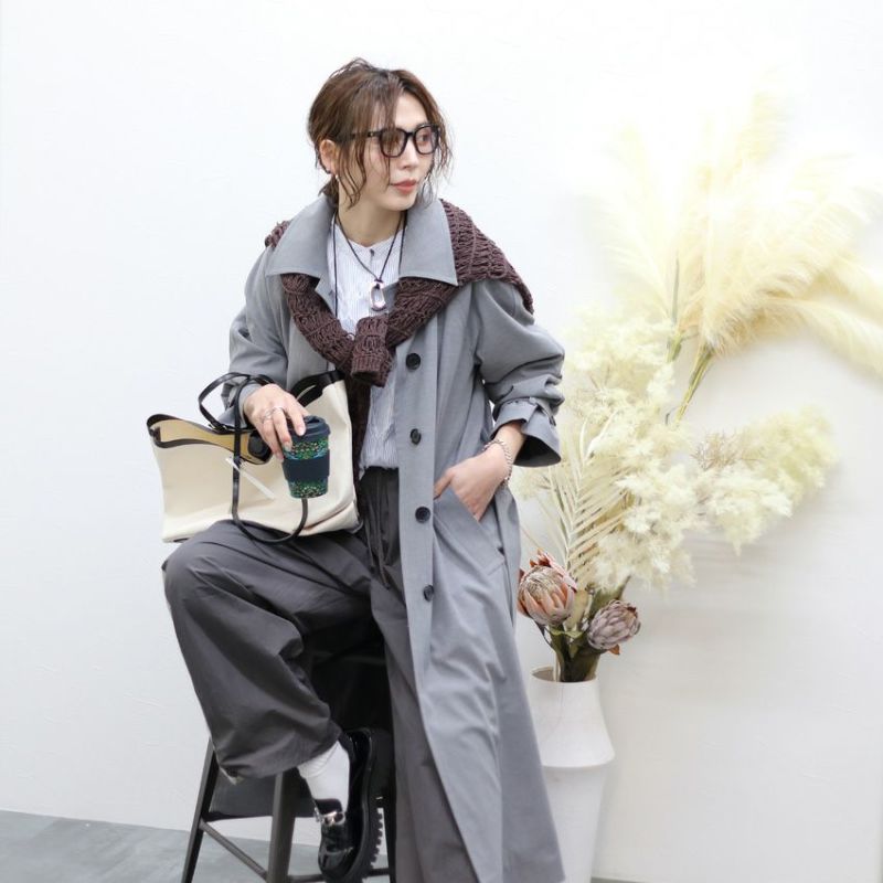 anuke/アンヌーク Soutiencollar Raglan Coat 62510002 ロング