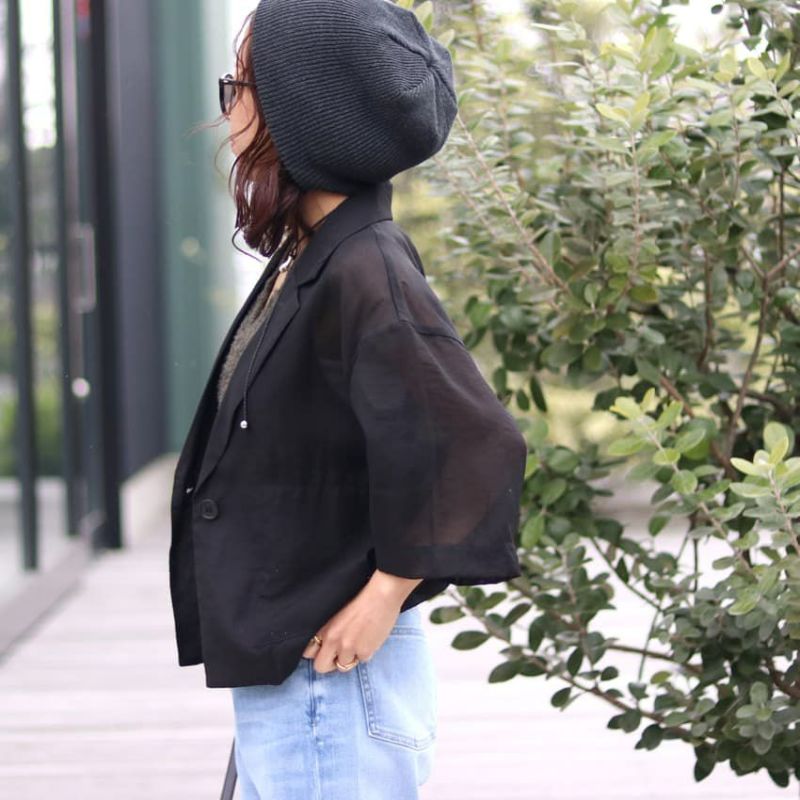 CLOCHE/クロッシェ シアーテーラードジャケット 512-85684 シアー