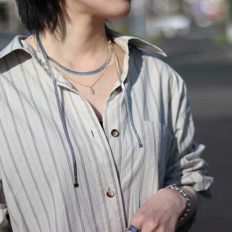 Sea'ds mara/シーズマーラ Snake chain lariat 25A2-32