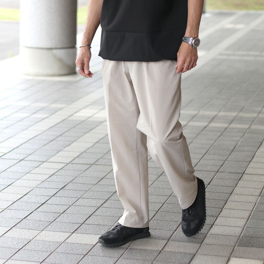 JOHNBULL/ジョンブル クールドッツタックテーパードパンツ JM252P06