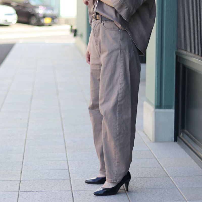 パンツ MONILE PANTS セール】【MINERTE】sheer tack pants / タック入りシアーパンツ