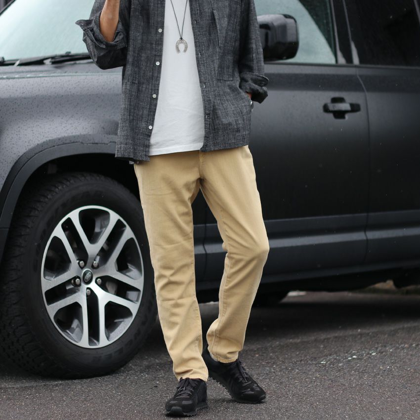 YANUK ヤヌーク メンズコーデュロイイージーパンツ　Mベージュ YANUK/ヤヌーク】コーデュロイストレッチResort Jeans｜メンズ