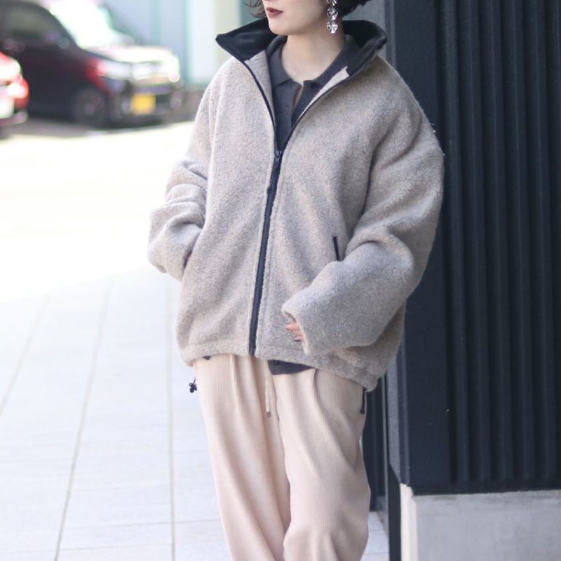TODAYFUL/トゥデイフル Wool Boa Zip Jacket ウールボアジップ
