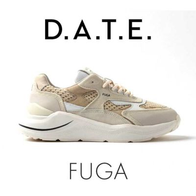 D.A.T.E/デイト　FUGA NET BEIGE　FG-ET-BI　ベージュ×アイボリー　レディース　スニーカー　イタリア