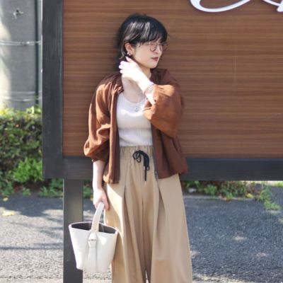  CLOCHE/クロッシェ　ラグランスリーブブルゾン　552-85567　シアー　ライトアウター