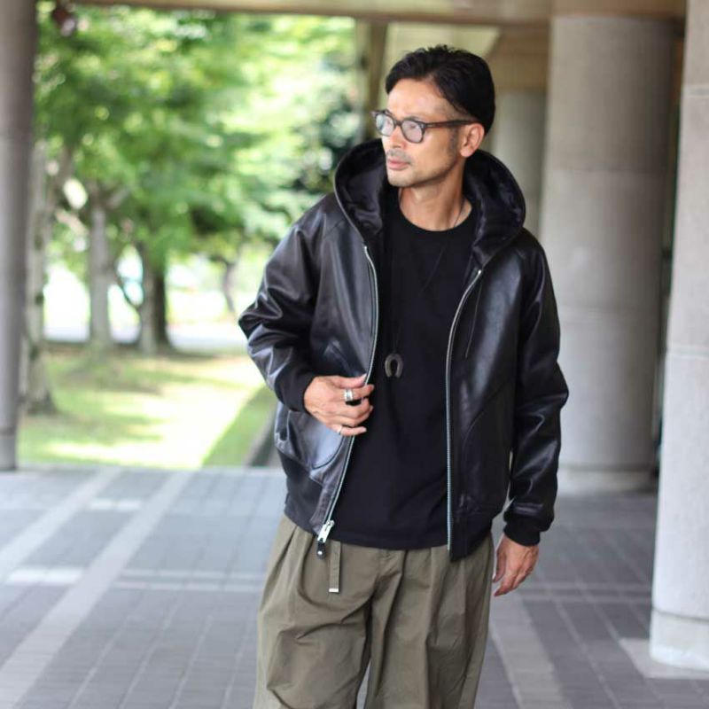 Schott/ショット LEATHER HOOED JACKET 782-5950055 レザージャケット