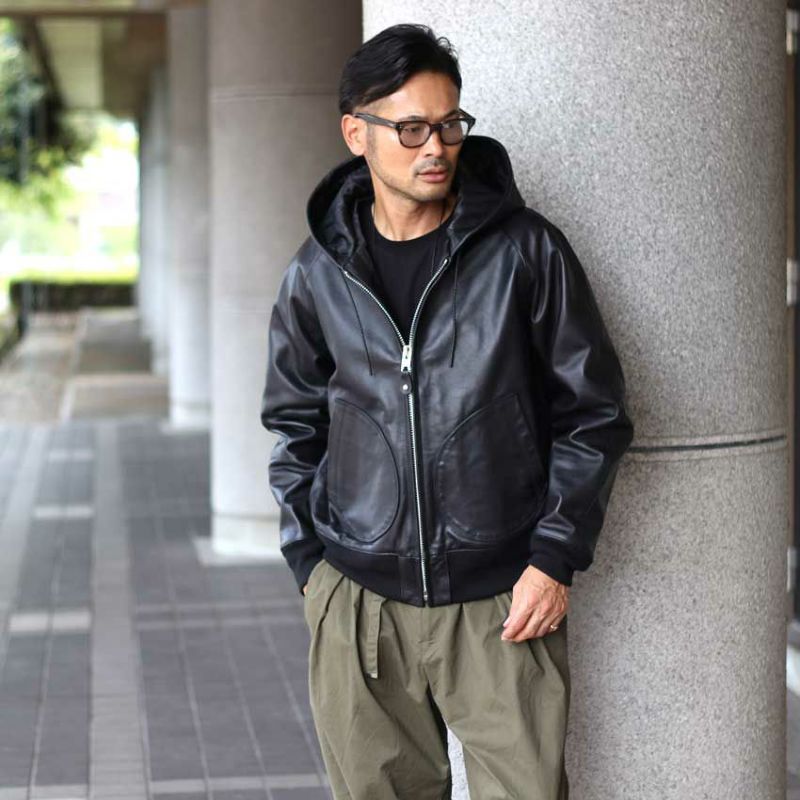 Schott/ショット LEATHER HOOED JACKET 782-5950055 レザージャケット
