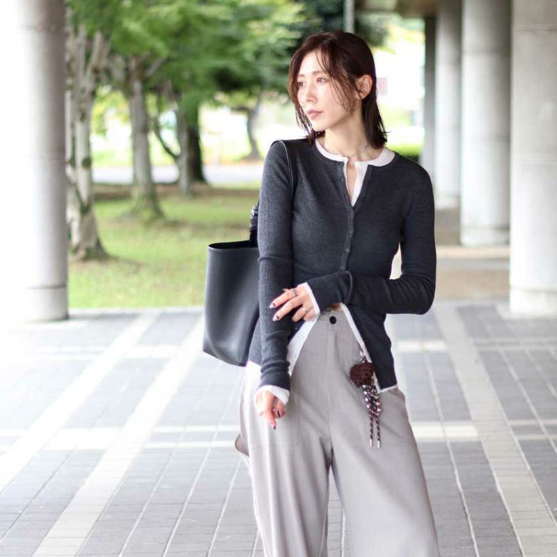 【todayful】Silkwool Knit Cardigan(グレー) TODAYFUL(トゥデイフル) / Life's online store（ライフズ