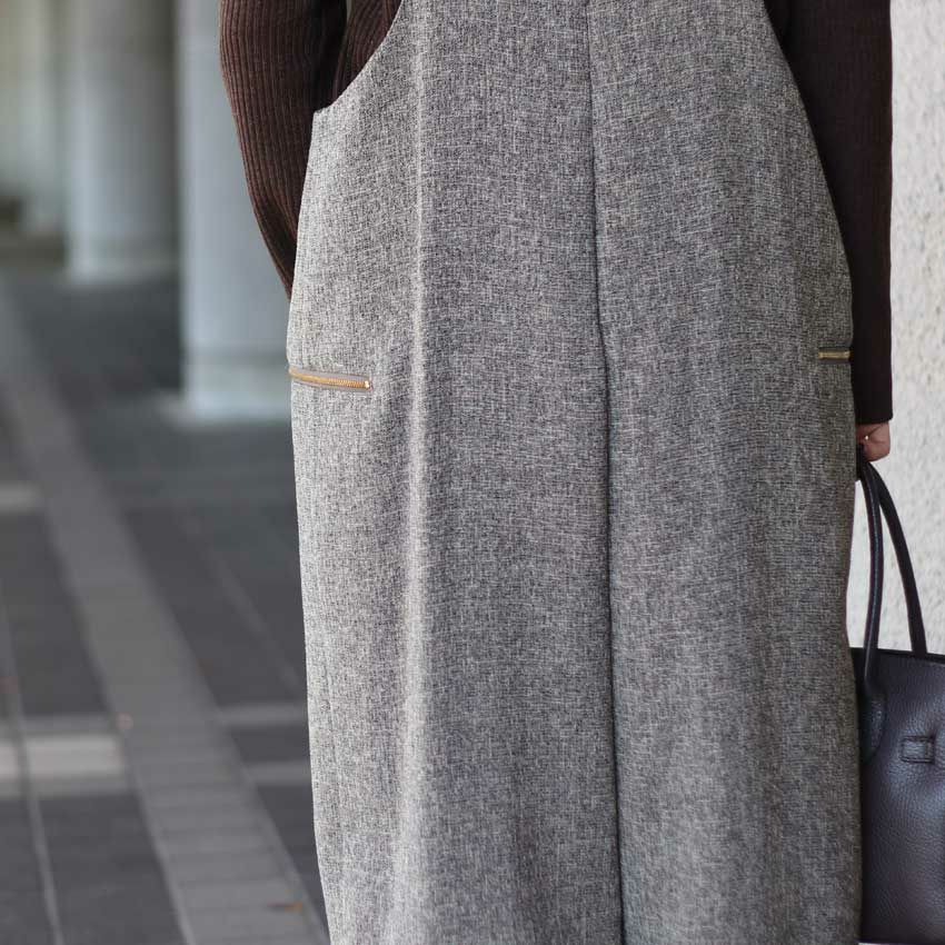 CHIGNON/シニヨン ツイードサロペット 3655-232MK オールインワン