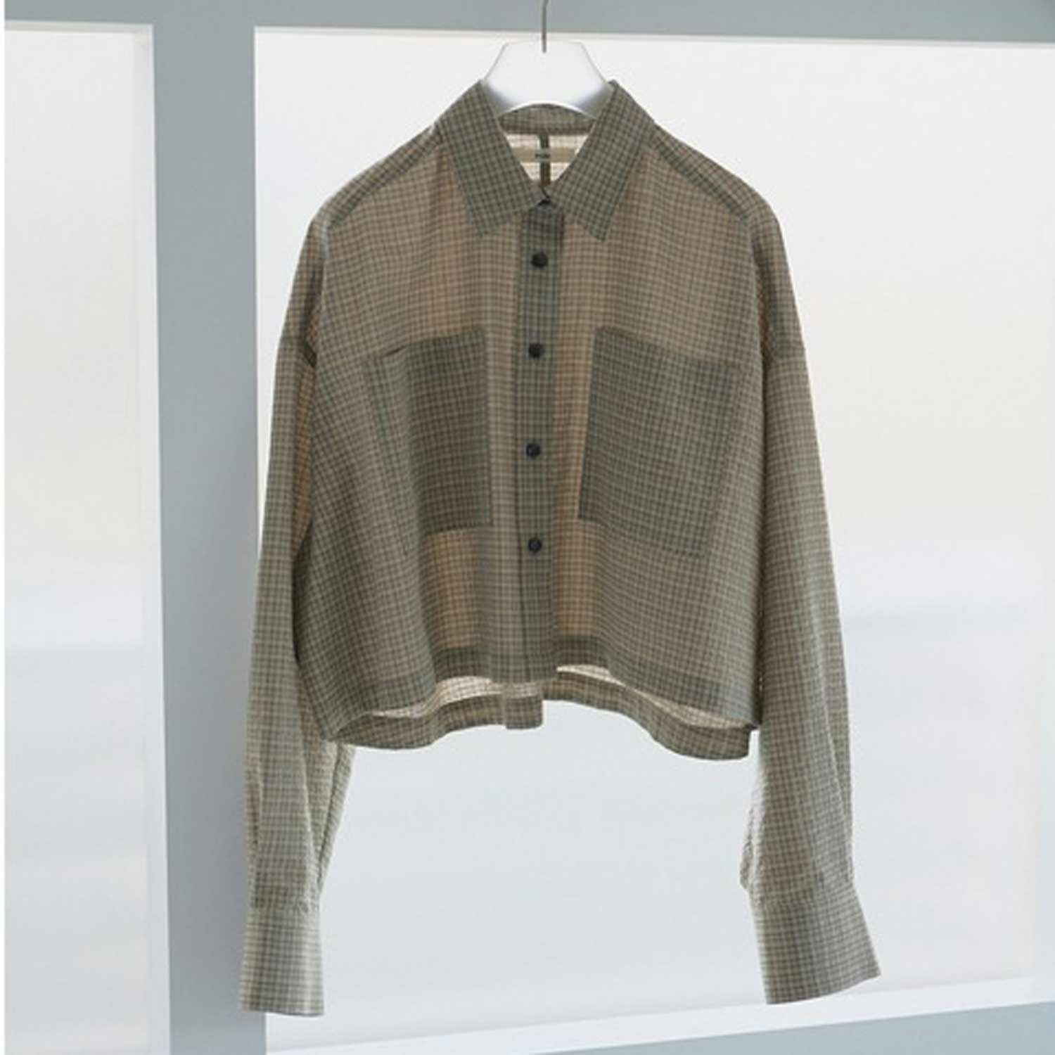 anuke/アンヌーク Check Short Shirts 62610415 チェックシャツ シャツ